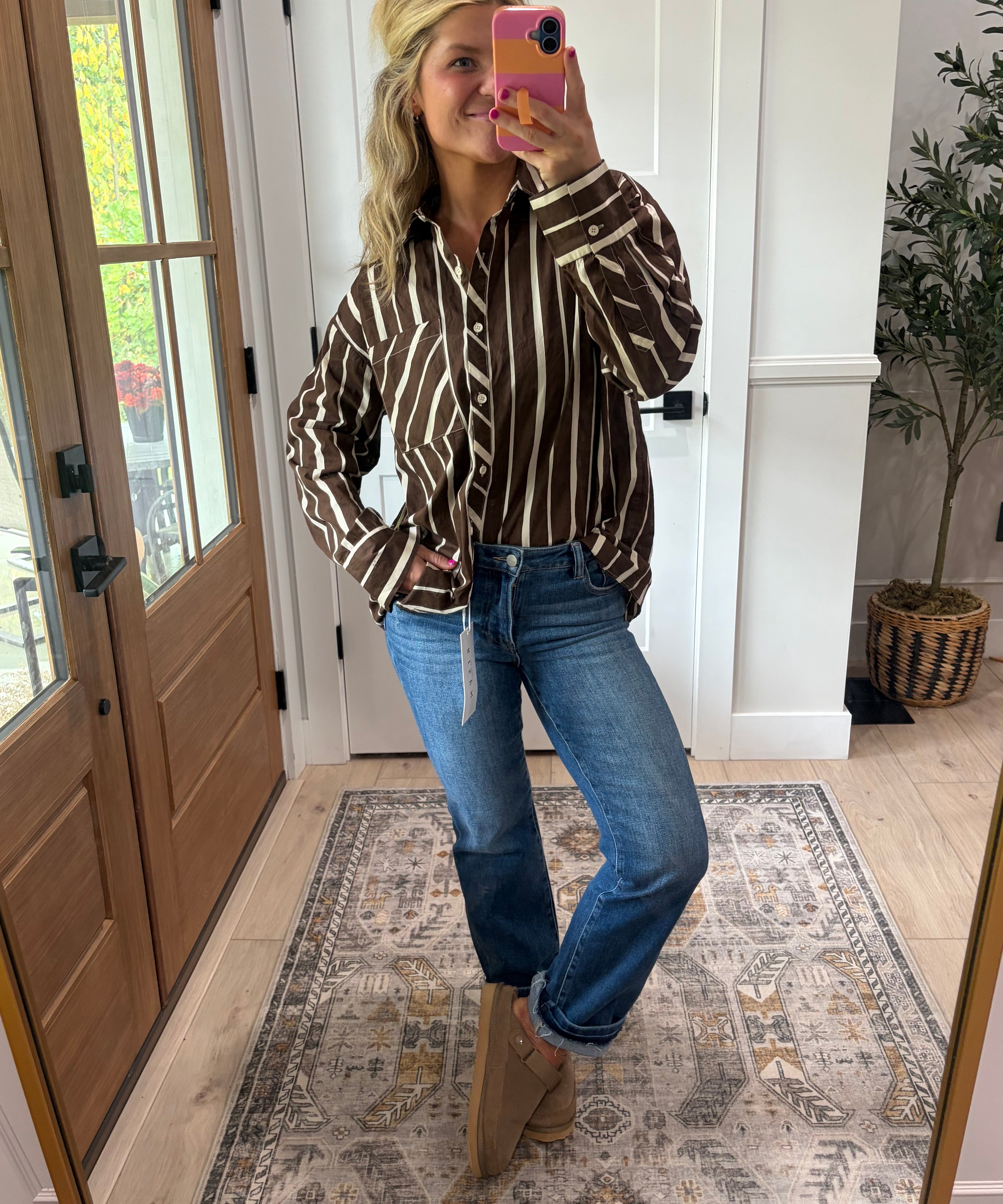 Coffee Date Button-Up