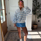 Cali Snap - blue stripes