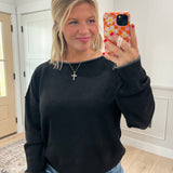 Clean Cut Boatneck - Black