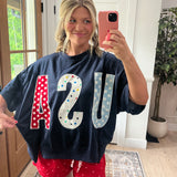 Patchwork USA Tee
