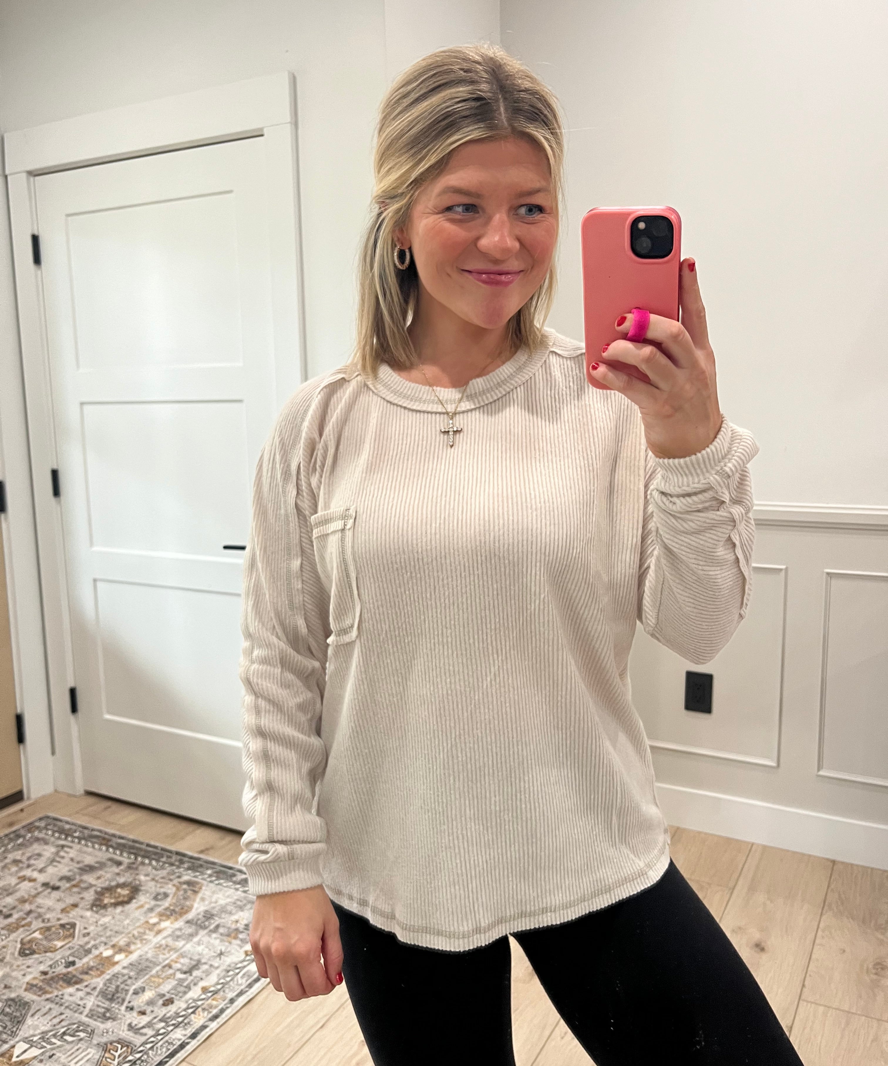 Georgia Top - Sand Beige