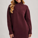 Burgundy Bliss Sweater Dress