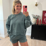 Woodland Fleece - Ash Jade