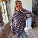 Sweet Stripes Long Sleeve (Mockneck)