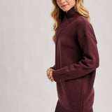 Burgundy Bliss Sweater Dress