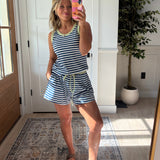 Coastal Crush Set - Navy Stripes