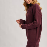 Burgundy Bliss Sweater Dress