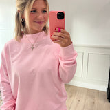 Cotton Candy Pink Mockneck