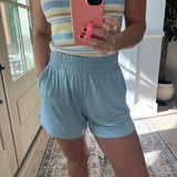 Palm Breeze Shorts - Light Blue