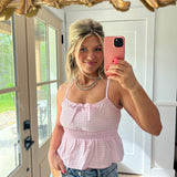 Baby Pink Gingham Tank