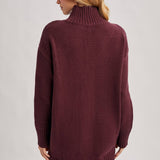 Burgundy Bliss Sweater Dress
