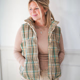 Cozy Pine Quilted Vest