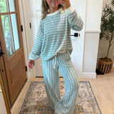 Slow Mornings Ribbed Set - ash jade