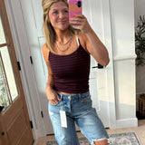 Better Basic Tank - berry stripe