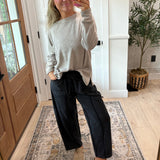 Easy Does It Knit Top - Oatmeal