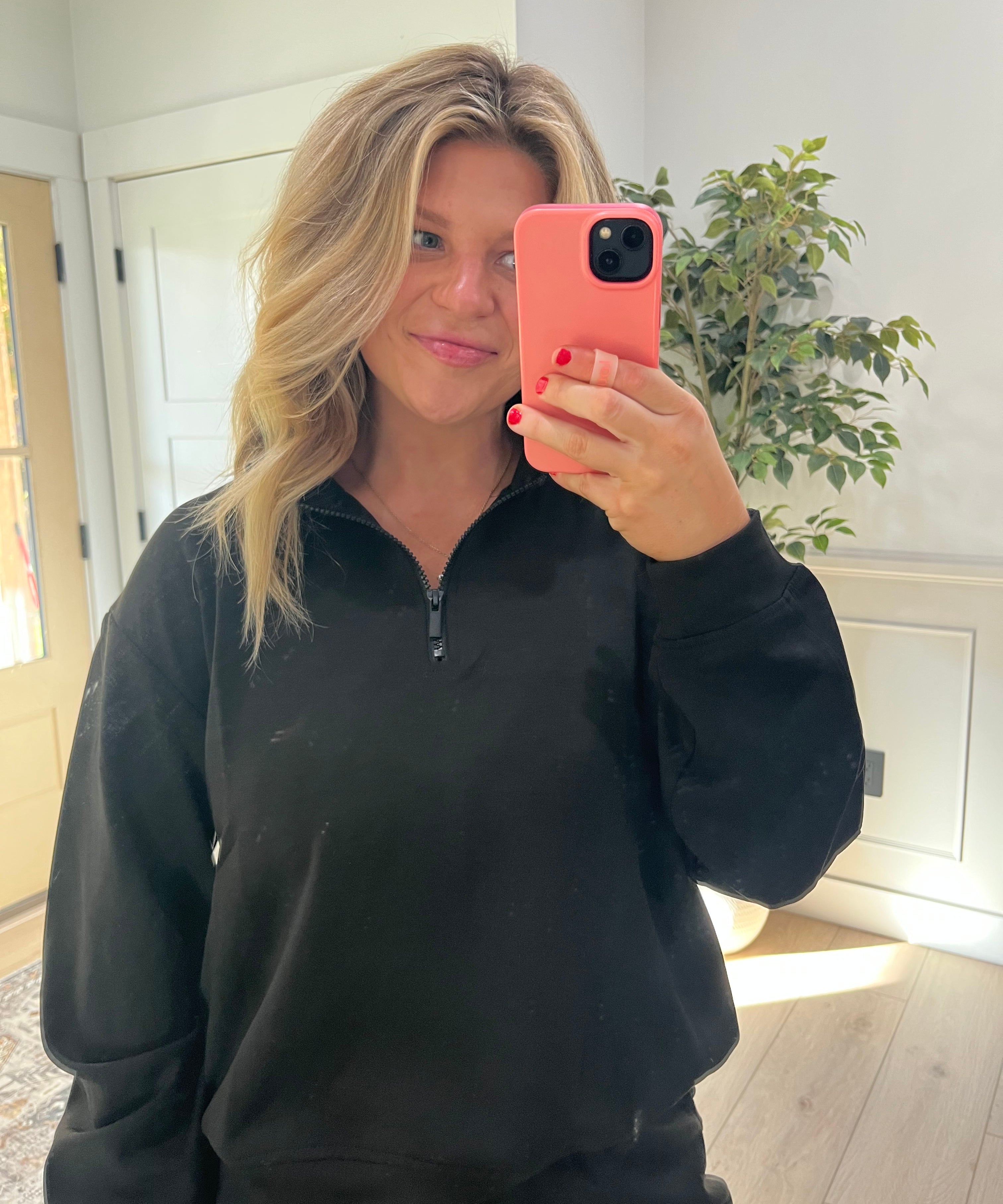 Easy Mode Quarter Zip - Black