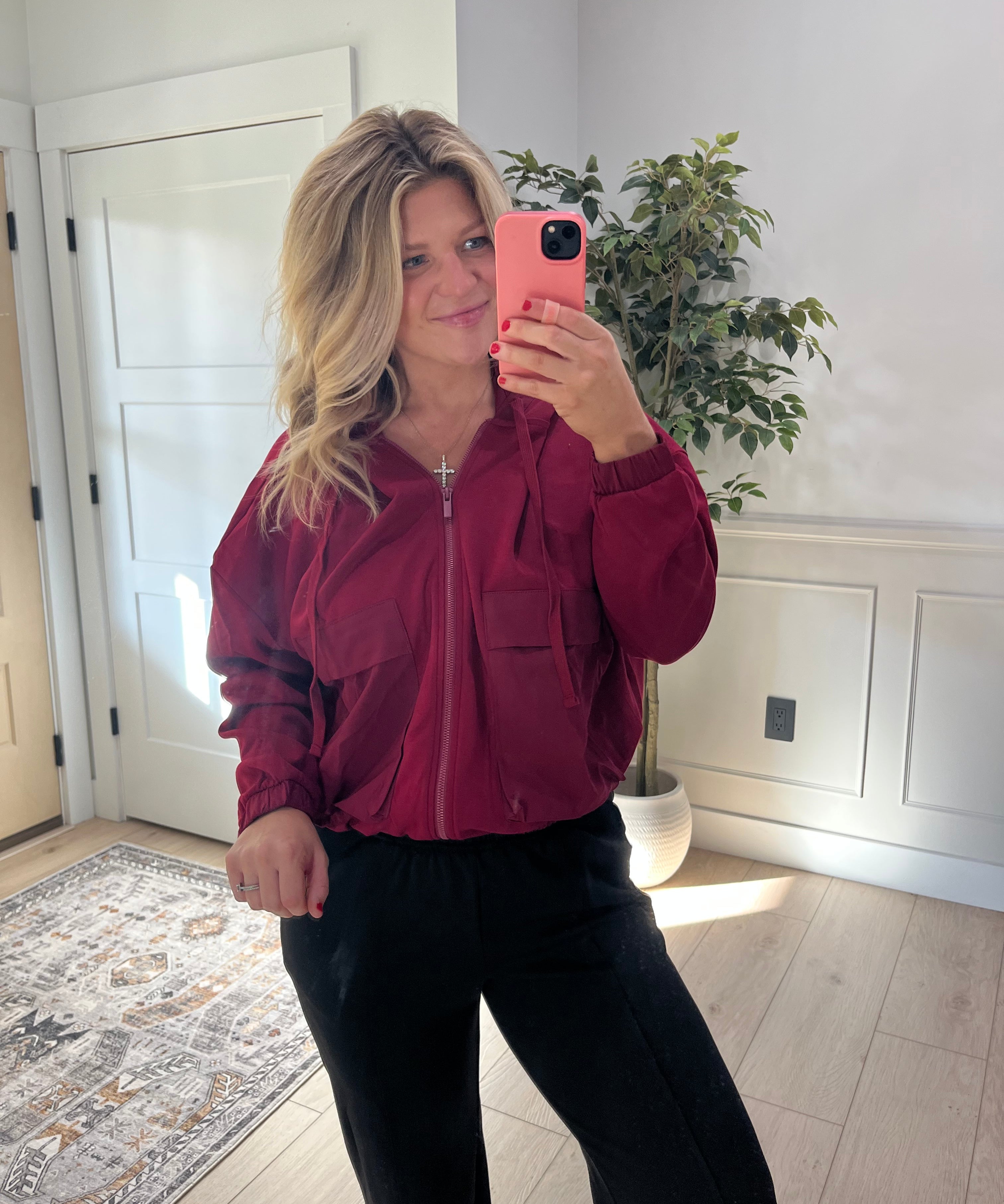 Scuba Jacket - Wine Red