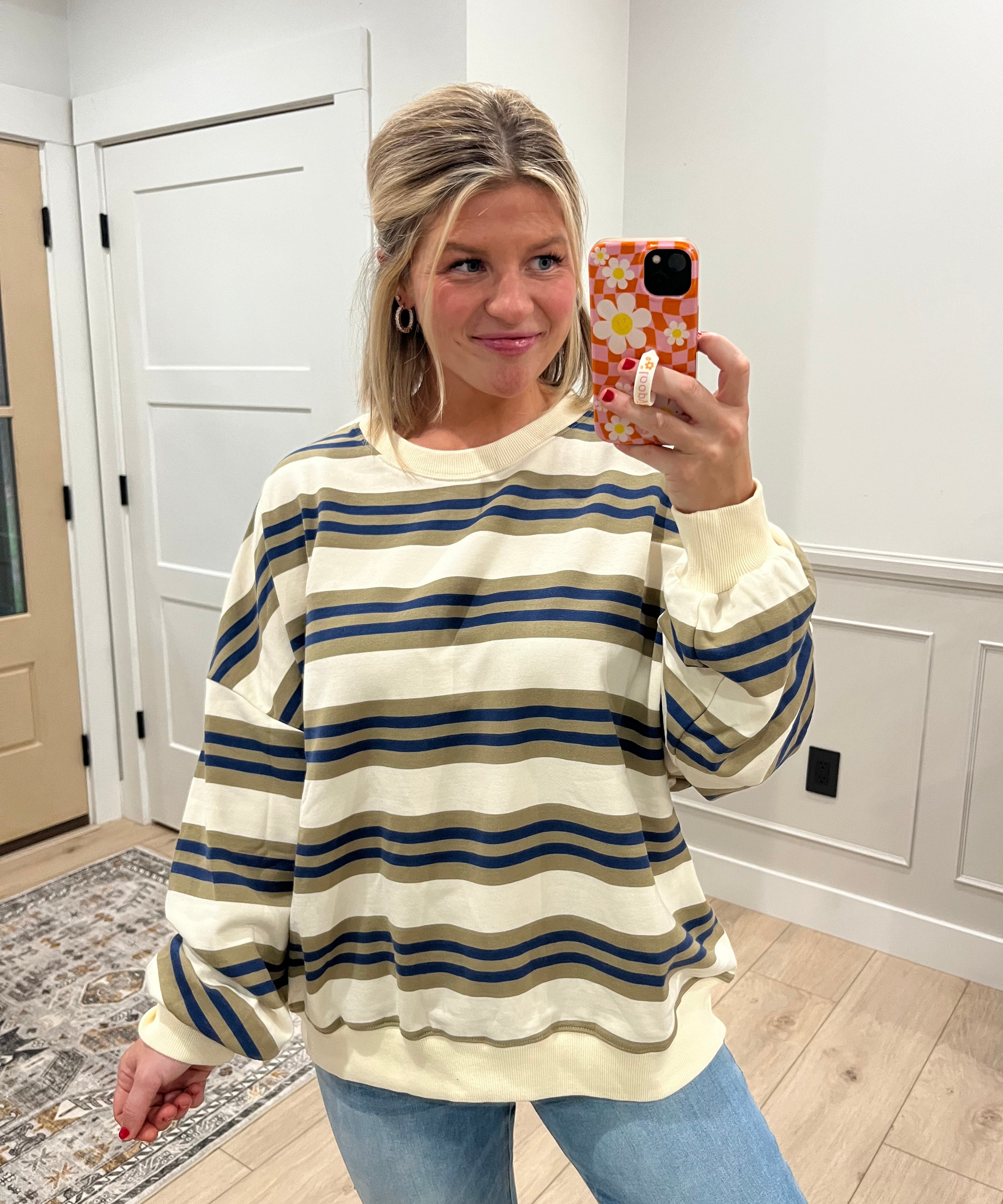 Evergreen Navy Pullover