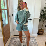 Dream Day Sweat Set - sage