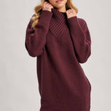 Burgundy Bliss Sweater Dress