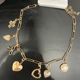 Heart of Gold Charm Necklace
