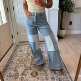Comfort Stretch Patchwork Jeans