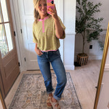 Happy Hour Henley Sweater