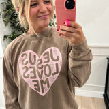 Jesus Loves Me Mockneck