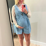Short & Sweet Denim Romper