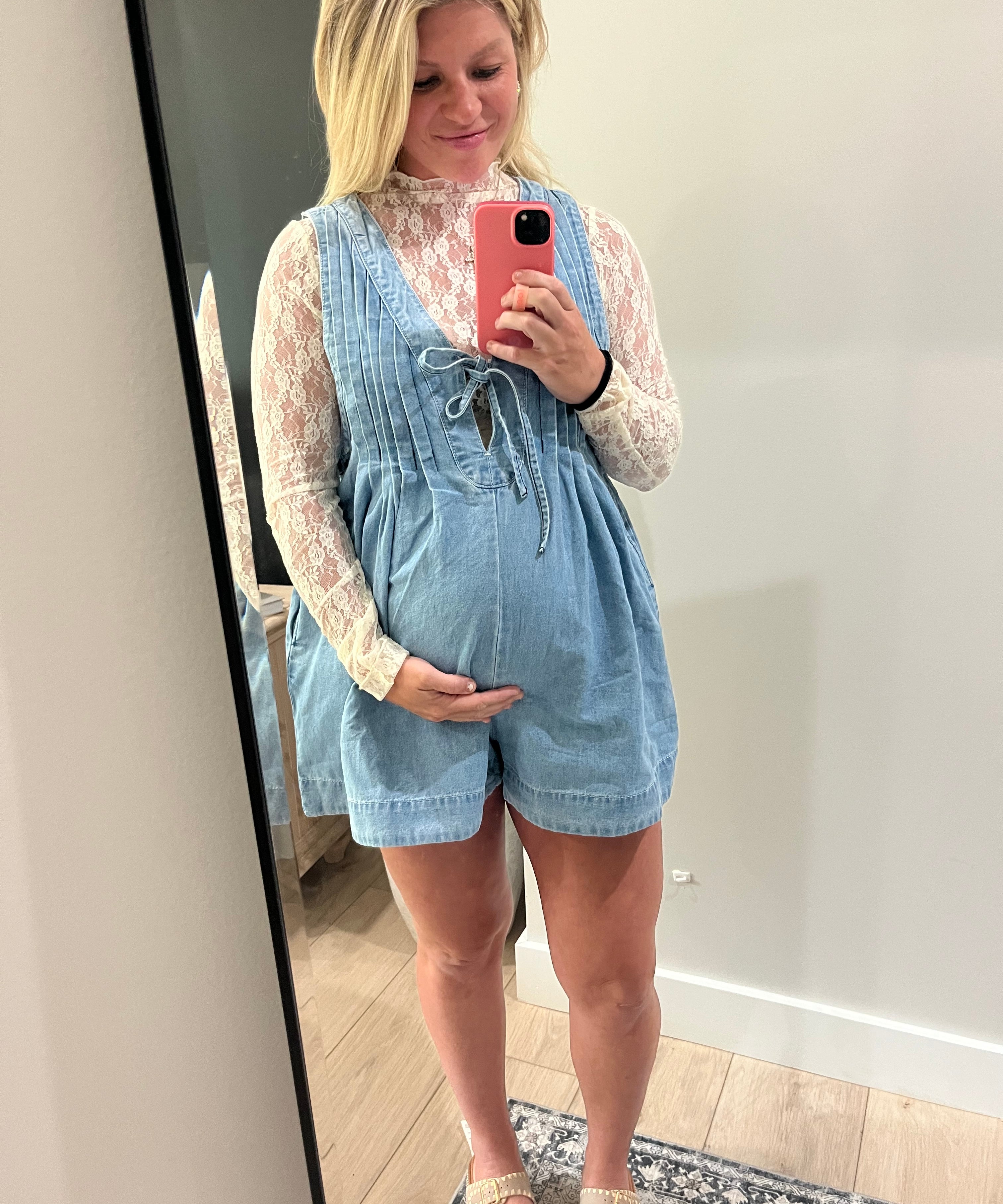 Short & Sweet Denim Romper