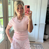 Luna Tee - baby pink