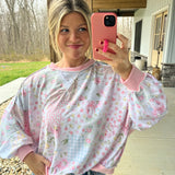 Floral Patchwork Pullover