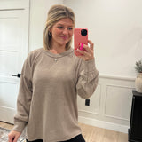 Atlanta Brushed Top - Mocha