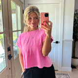 Halo Tee - Neon Pink