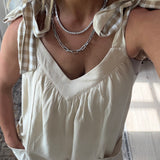 Gingham Bow Romper