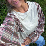 Patchwork Plaid Top