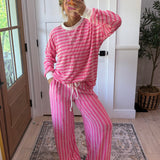 Slow Mornings Ribbed Set - pink