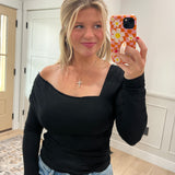 Blackout Beauty Off Shoulder
