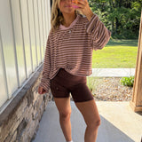 Zara Striped Long Sleeve - pink