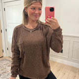 Georgia Top - Chocolate Brown