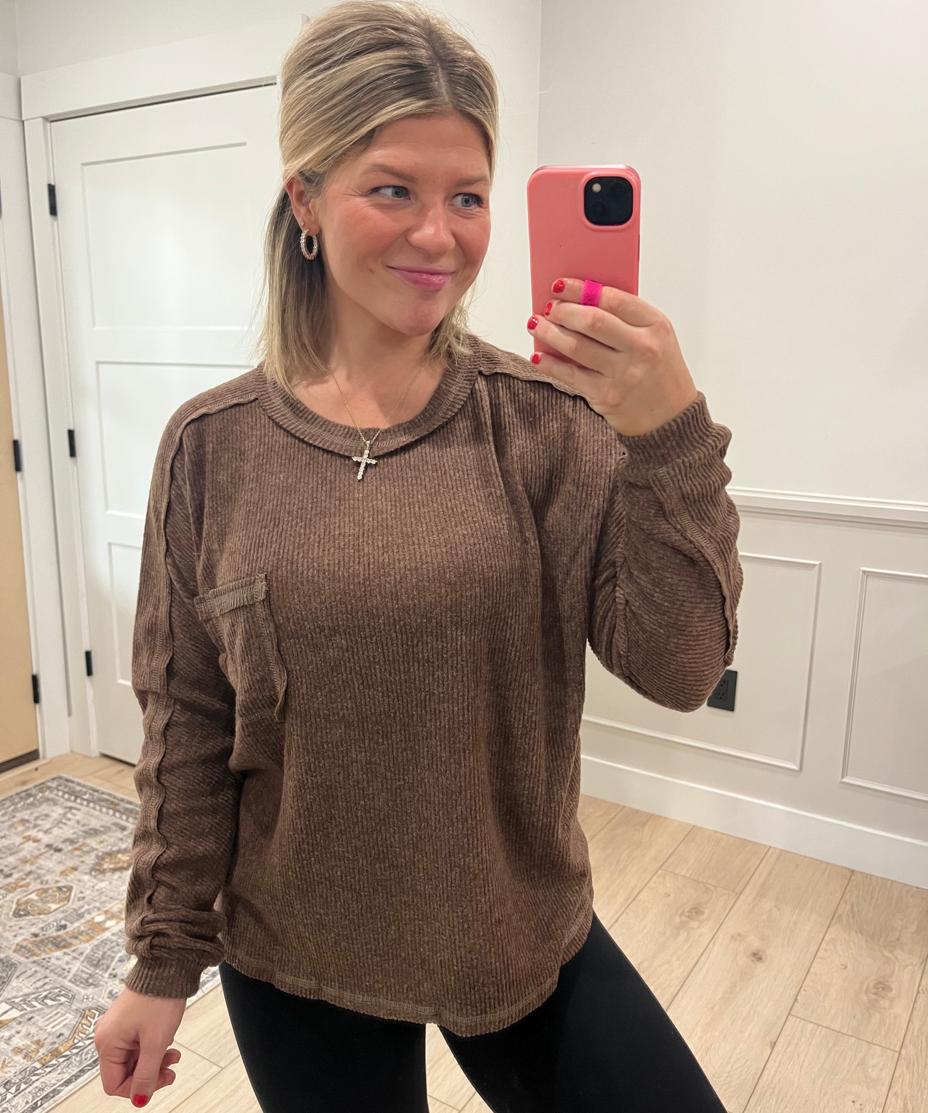 Georgia Top - Chocolate Brown