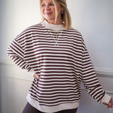 Cocoa Cream Mock Neck