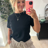 Cotton Baby Tee - Black