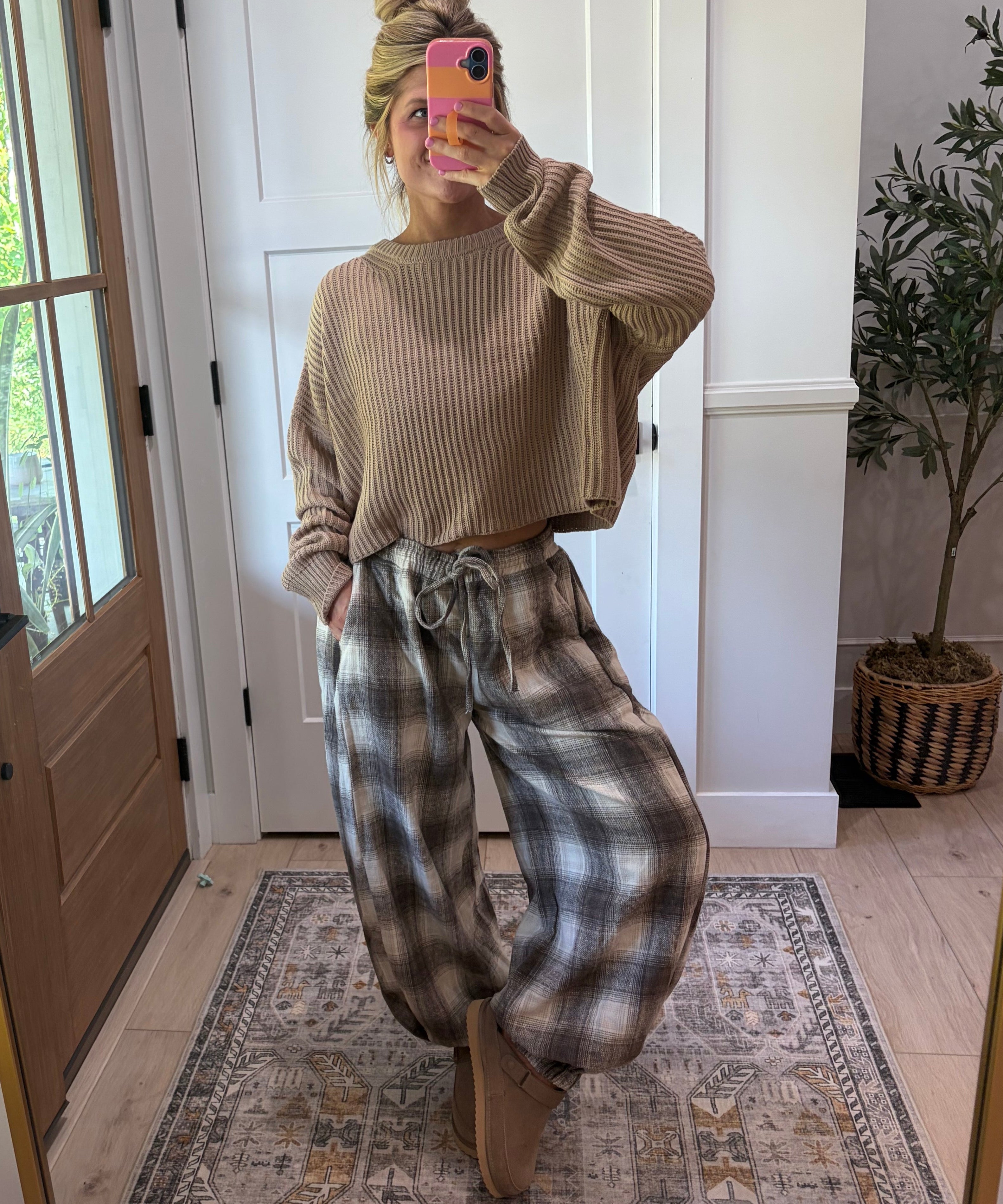 Autumn Plaid Joggers