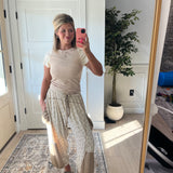 Field of Roses Jogger - Taupe