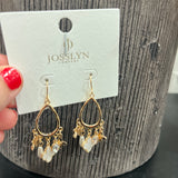 Gold Pendant Earrings