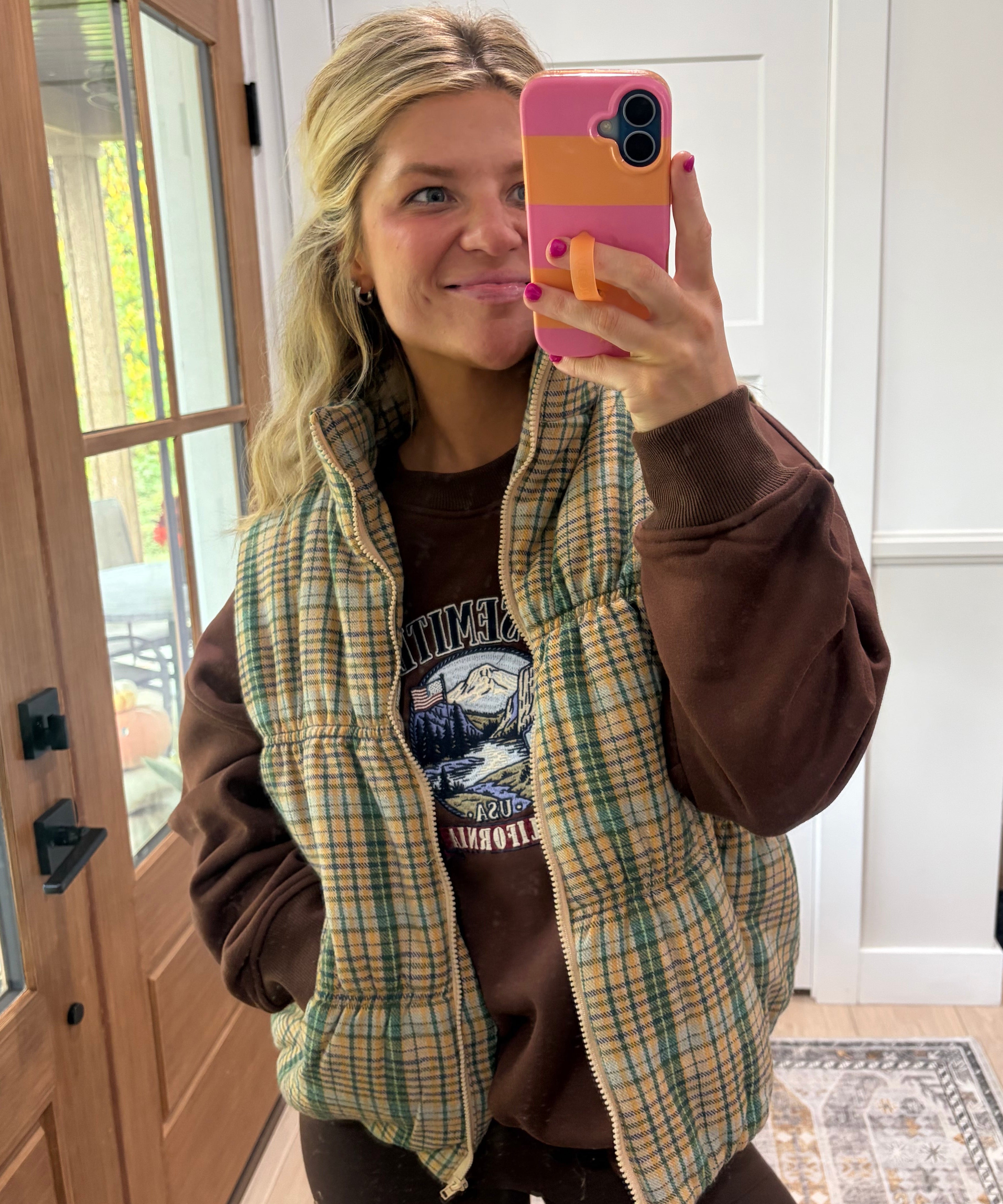 Cozy Pine Quilted Vest