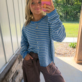 Blue Skies Striped Cardi