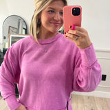 Chai Comfort Sweater - Magenta