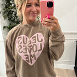 Jesus Loves Me Mockneck